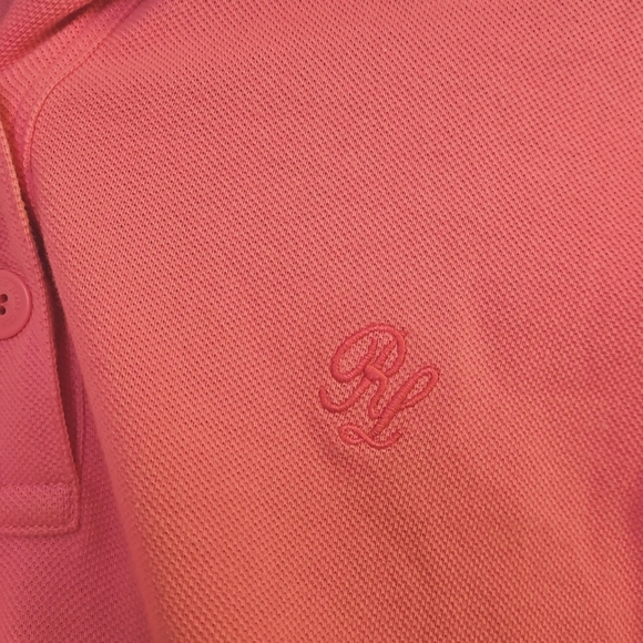 Polo Ralph Lauren Jeans Co Shirt Womens XL Pink VTG short sleeve embroidery RL - Picture 3 of 5